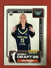 Paige Bueckers RC - 2025 Panini Instant WNBA Draft Night #1 Dallas Wings