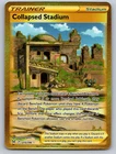 Collapsed Stadium 215/196 Secret Rare Lost Origin Lightly Played