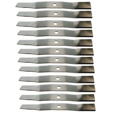 12 Repl Xht Heavy Duty Blades Fits John Deere Tcu30316 M136195 54" 7 Iron Decks