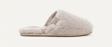 Ugg 1102594 Women's Light Gray Fuzzy Slippers Shoes Size 7