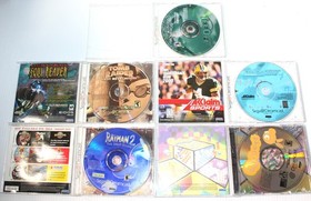Sega Dreamcast Game Lot RAYMAN 2 Q-Bert Trick Style Tomb Raider Tee Off TESTED