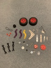 Assorted Meccano Pieces (Wheels, Cogs, Spanners etc.)