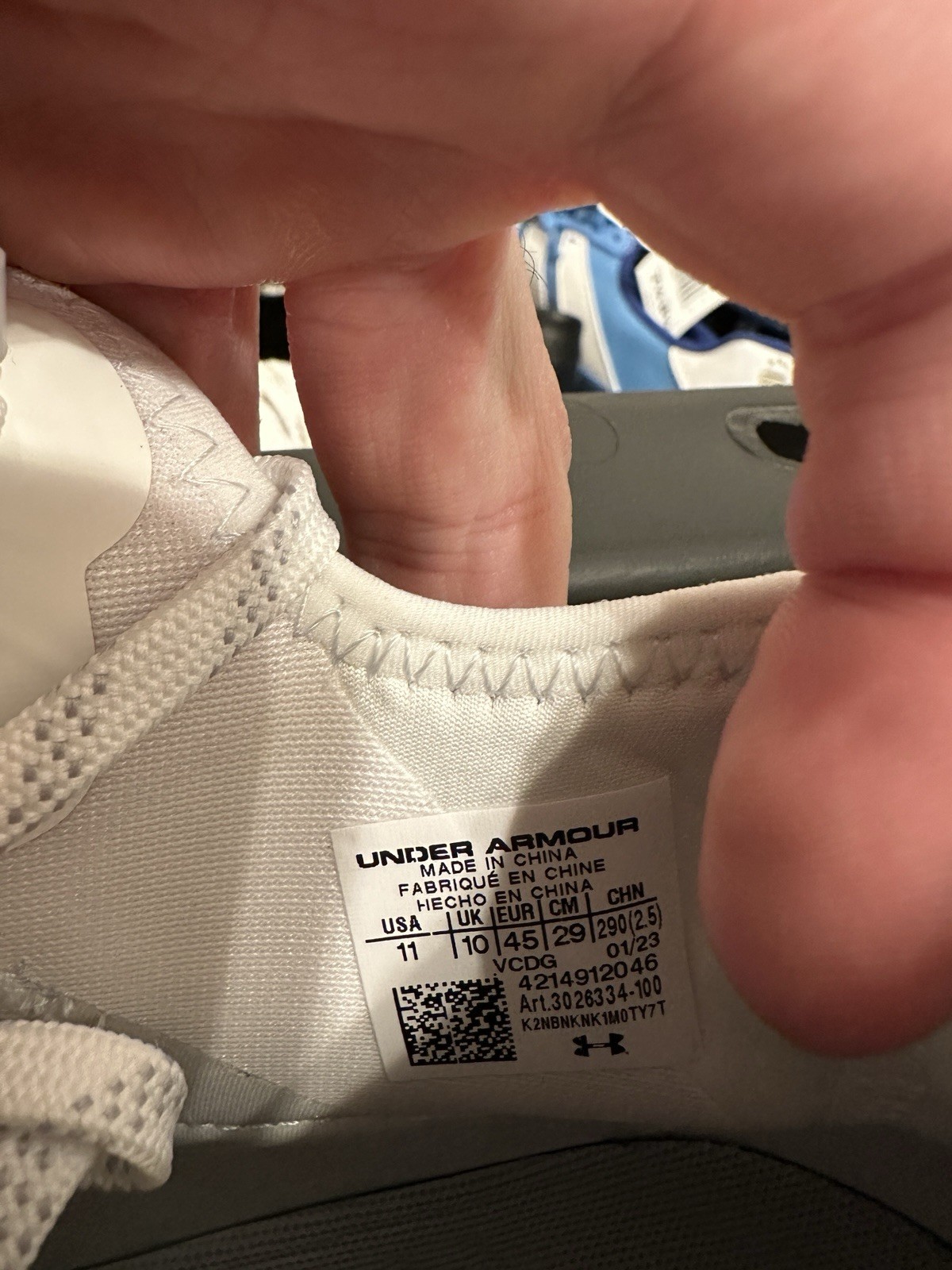 Under Armour Spotlight Clone Football Cleats White 3026334-100 Men’s Size 11 thumbnail 13