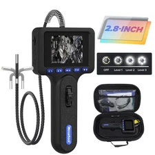 Inspection Camera Industrial Endoscope Camera Borescope 1080P HD 2.8'' Screen US