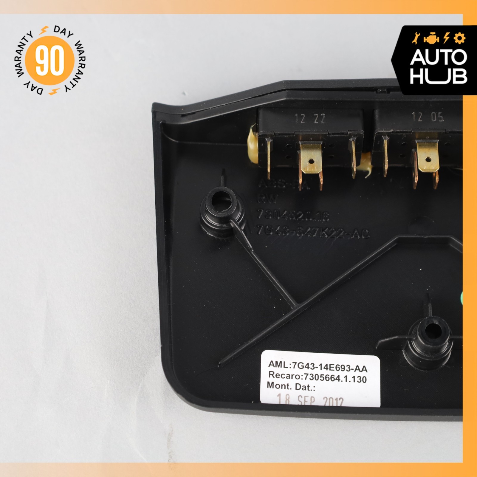 Aston Martin V8 Vantage DB9 DBS Left Seat Lumbar Regulator Switch w/ Cover OEM