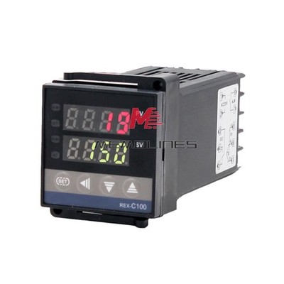 REX-C100 Digital LED Temperature Controller Thermocouple Output Relay K Type #lk