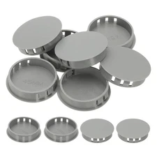 Plastic Hole Plugs, 55 Pcs 1 4/5"(45mm) Round Plastic Hole Caps, Gray