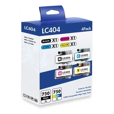 LC-404 LC404 Ink Cartridges Compatible with Brother LC-404 MFC-J1205W MFC-J1215W