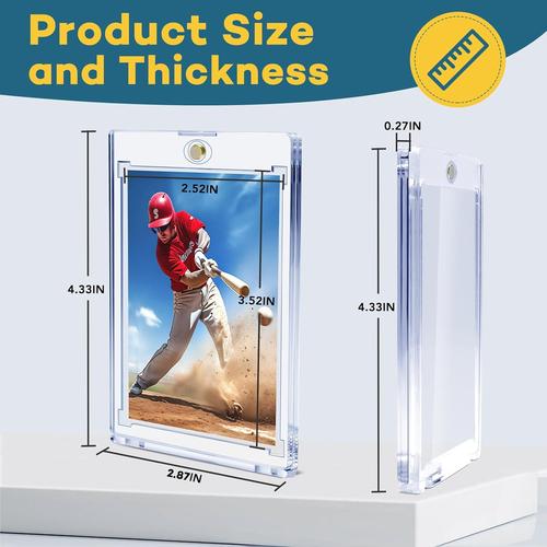 One Touch Card Protector Magnetic Card Holder One Touch Trading Sports Cards Protectors For 35PT ...
