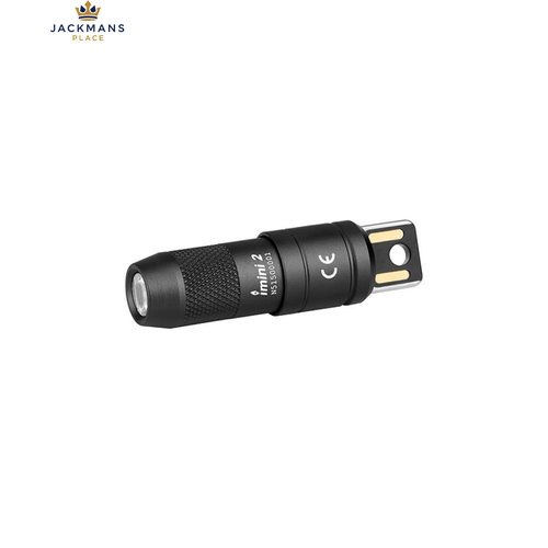 OLIGHT IMINI 2 Keychain Light 50 Lumens EDC Rechargeable Mini 0.68 oz, Black