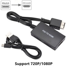 PS2 to HDMI Converter Video Adapter HD for PlayStation 1/2/3 1080P HDTV Monitor