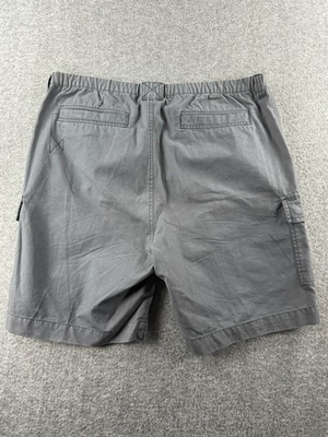 #ad Tommy Bahama Shorts Mens Large Gray Largo Cargo Elastic Waist Drawstring $19.99