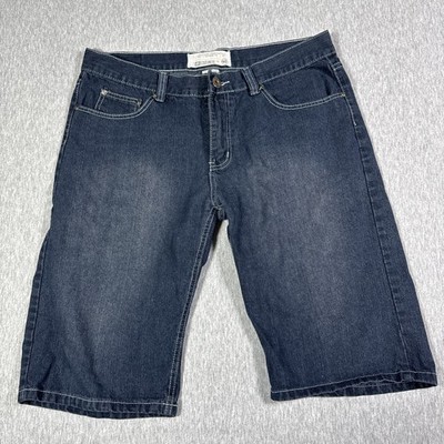 Ecko Unltd Men's Cropped Jean Relaxed Shorts Sz 34 Inseam 13''