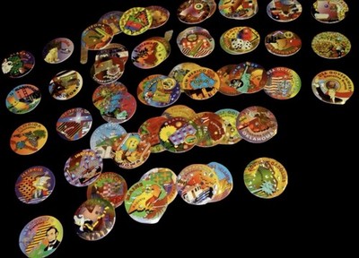 Vintage 50 States POG Set Complete  Holographic Caps USA 1 50 90s Lot