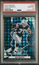 2022 MOSAIC #233 ZACK MARTIN PSA 10 GEM MINT GENESIS POP 9 COWBOYS IRISH SSP