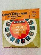 VIEW-MASTER KNOTT'S BERRY FARM GHOST TOWN WIZARD OF OZ, FLIPPER, 6 MILLION MAN