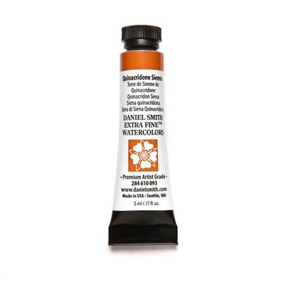 Daniel Smith Extra Fine Watercolor Paint, 5ml Tube, Quinacridone Sienna,