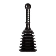 MPS4 Sink Drain Plunger for Kitchen Sinks, Bathroom Sinks, Showers, Black