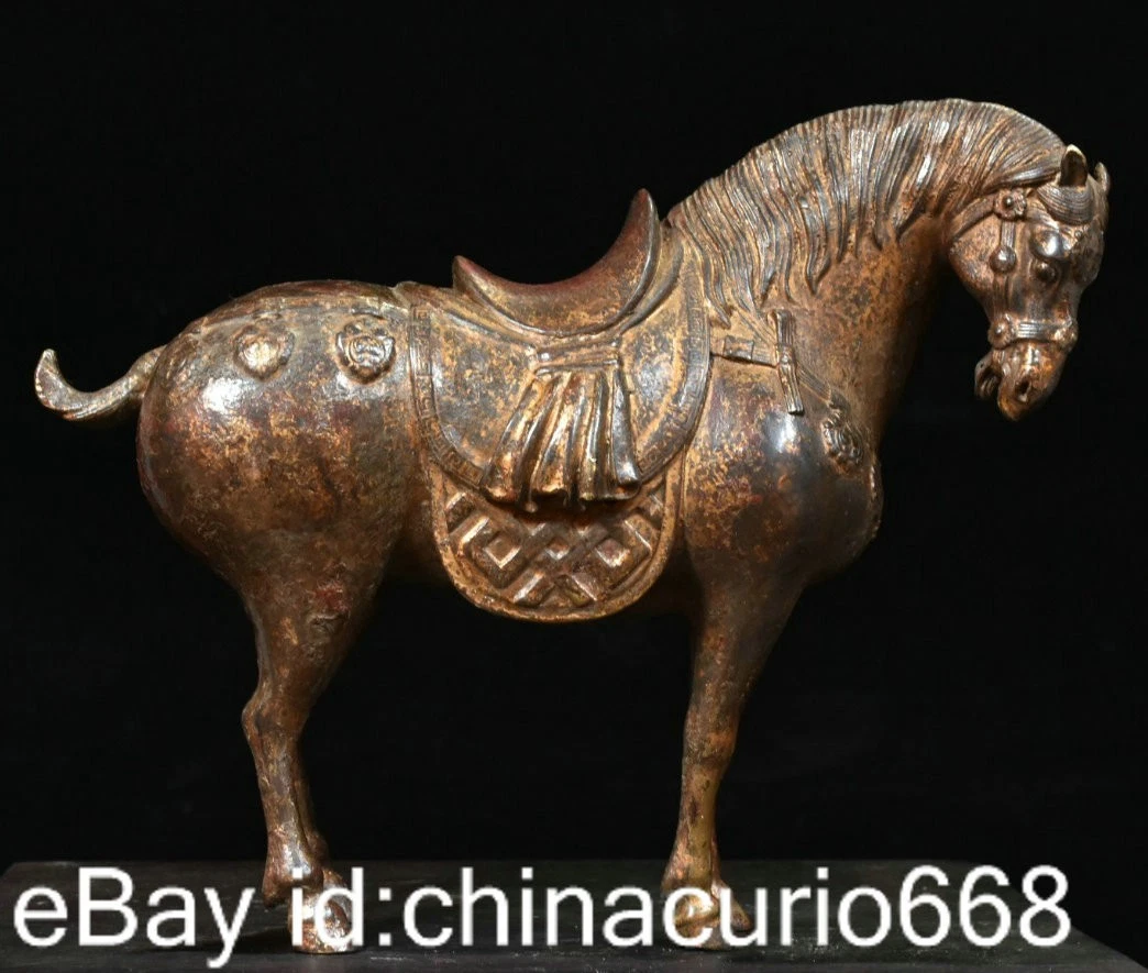 马古董原始中国风青铜雕像、雕像| eBay