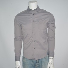 Mint UNTUCKit Slim Fit Stretch Performance Gray Long Sleeve Casual Shirt Sz S