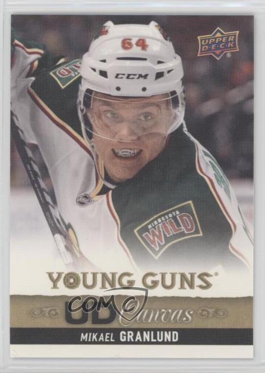 2013-14 Upper Deck UD Canvas Young Guns Mikael Granlund #C110 lb9