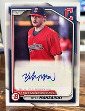 2024 Bowman KYLE MANZARDO Prospect Autograph PPRA-KM (RC) Guardians