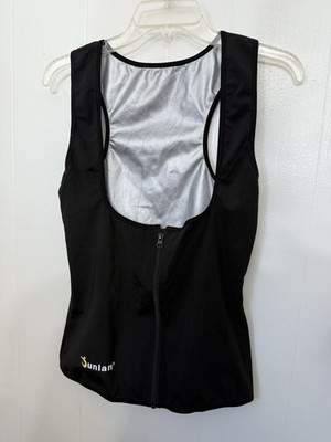 Junlan XL Sweat Work Out Exercise Vest Zippered NWOT