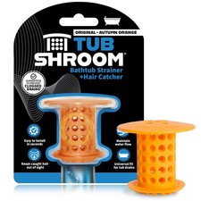TubShroom  Orange Revolutionary Drain Hair Catcher No More Clogs Free Shipping 