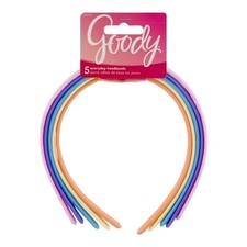 Goody Girls Fabric Headbands, 5 Ct, Colors May Vary 