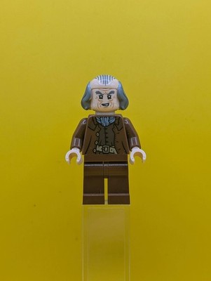 Argus Filch hp478 Bald on Top, Reddish Brown Jacket, Plain Legs Harry Potter Leg