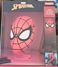 Paladone Spider-Man Night Light Red Black White Free Standing Wall Mounted