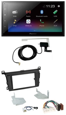 Pioneer DAB MP3 Bluetooth 2DIN USB Autoradio für Toyota RAV 4 (ab 2013) - Bild 1 von 4