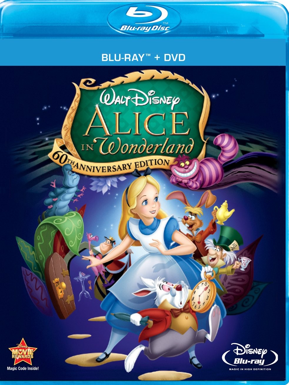 Alice In Wonderland (Two-Disc 60th Anniversary Blu-ray/DVD Combo) (Blu-ray)