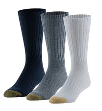 GoldToe Edition Mens Everyday Rib Crew Socks ...