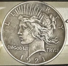 1921 silver peace dollar. Give me a Holler if you want this dollar. Tone is Loco