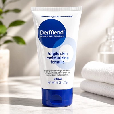 DerMend Mature Skin Solutions Fragile Skin Moisturizing Formula Cream 4.5 oz  