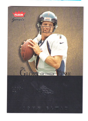 2004 Fleer Greats Game GLORY OF THEIR TIME #GOT-21 JOHN ELWAY 736/1993 Broncos
