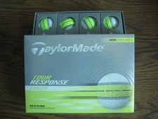 1 dozen BRAND NEW 2025 Taylor Made Tour Response golf balls Stripe Yellow