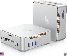 Mini PC 16GB RAM 512GB SSD, Intel 12th Gen N95, 4K UHD, WiFi, BT, VESA