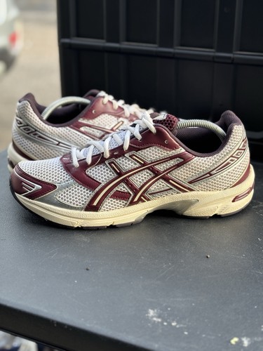 Size 10.5 - ASICS Gel 1130 White Maroon Banner - Picture 2 of 13