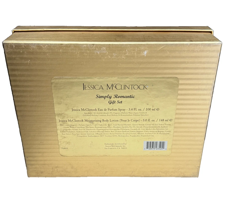Jessica McClintock Simply Romantic Eau De Parfum Spray y Loción Corporal Set REVISAR Foto 3 de 4