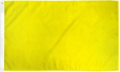 Solid Color Yellow Flag 3x5ft Blank Sublimation Flag Marigold Flag Nylon 200D