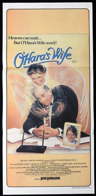 O'HARAS WIFE Daybill Movie poster Ed Asner Mariette Hartley Jodie Foster Ghost