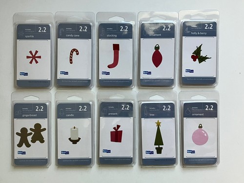 LOTTO 10! Calza albero presente pan di zenzero QuicKutz NATALE 2009 fustella 2x2