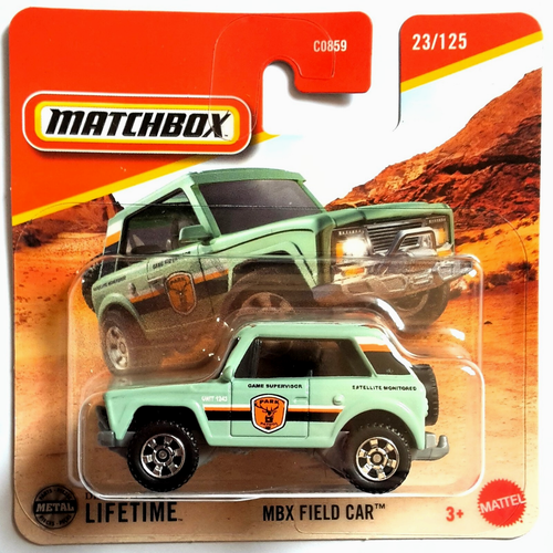 Matchbox MBX Field Car verde pálido 2025 MBX Adventure 23/125 embalaje original