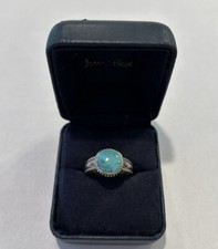 Sterling silver blue stone ring size 6