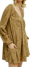 Free People Sweet Tennessee Mini Dress Natural Size S DH9 VV 14