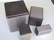 Plastic Insert Caps  Plugs the open end of 3" Square Tube 10-12 gauge wall