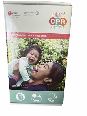 Infant CPR Anytime AHA Heart Association  DVD Training  Baby Manikin Health