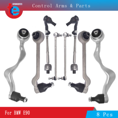 For BMW E90 Front Control Arm Ball Joint Sway Bar Link Tie Rods Suspension kit